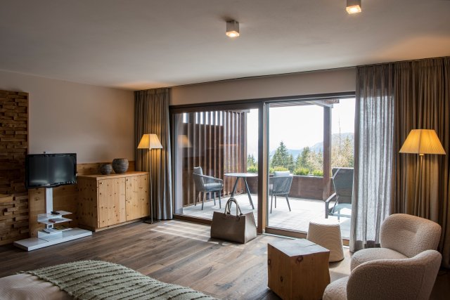Suite Cirmolo Deluxe con vista sulle Dolomiti
